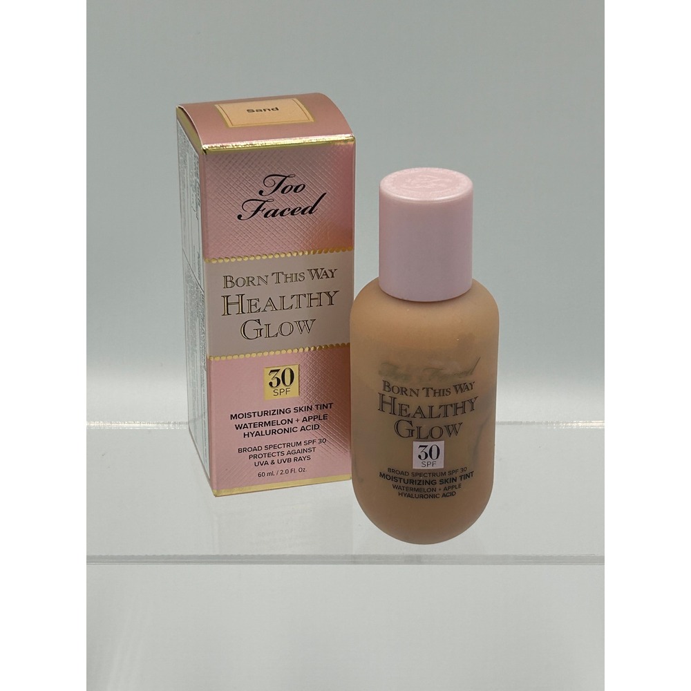 Too Faced Born This Way Healthy Glow Skin Tint Sand 2oz SPF 30 New NIB Vegan - Picture 3 of 3